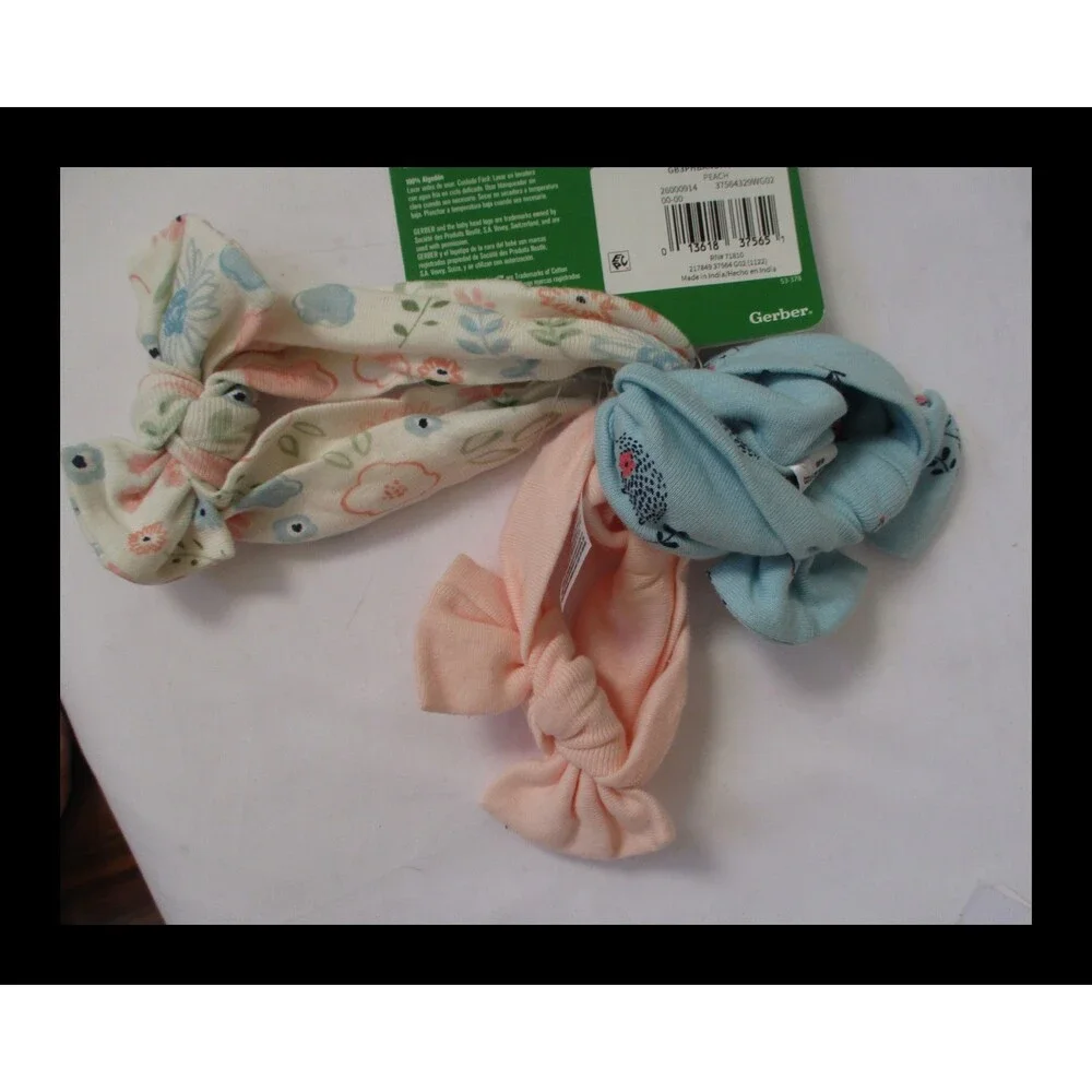 Gerber 3 pack Headbands Baby Soft NB-12mos